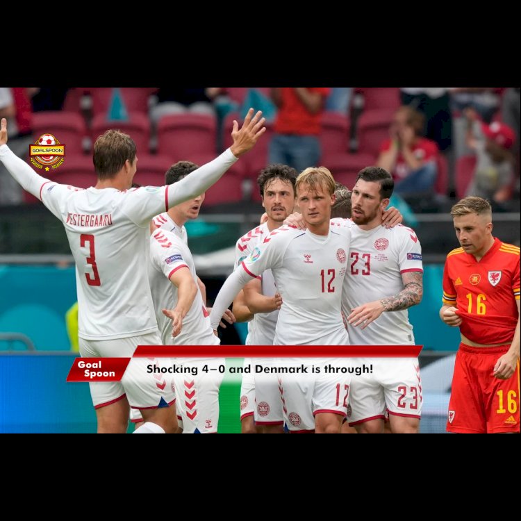 Brilliant Match With Denmark 4 - 0 Wales!